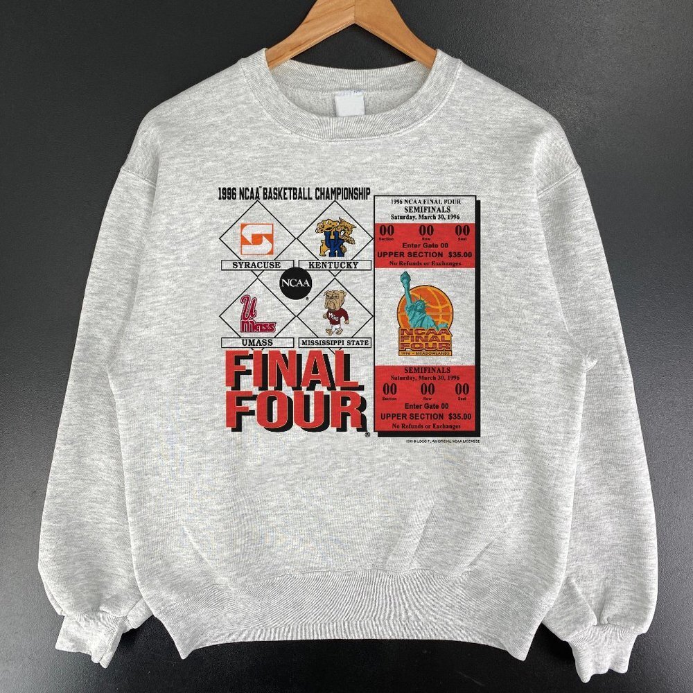 Ncaa Final Four 1996 Basketball Vintage Graphic Crewneck Sweatshirt